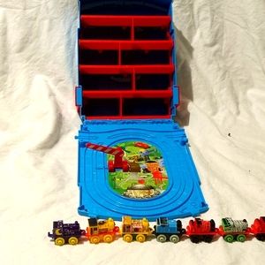 Thomas and Friends carry case with 3 sets of trains